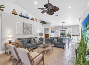 Smart TV, table football, toys, books