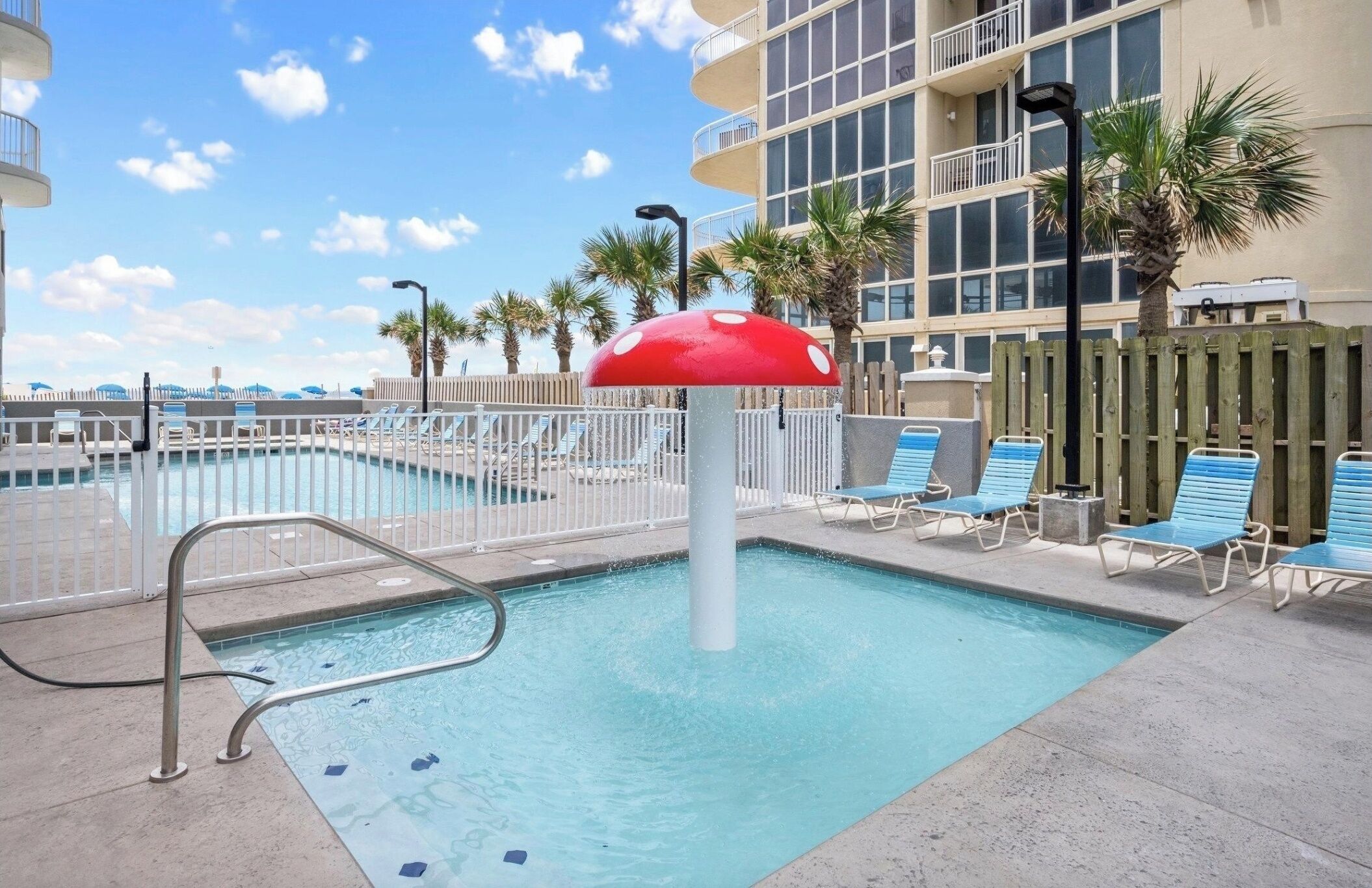 A heated pool