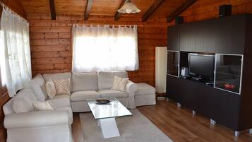 Chalet, 2 Bedrooms | Living area | Flat-screen TV