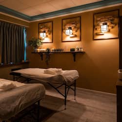 Sauna, body treatments, deep-tissue massages, body scrubs, facials