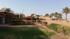 Grand House, 2 Bedrooms, Beach View | Terrace/patio - Sea front Chalet- Romance (Ataqah)