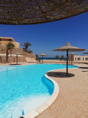 2 outdoor pools - Sea front Chalet- Romance (Ataqah)
