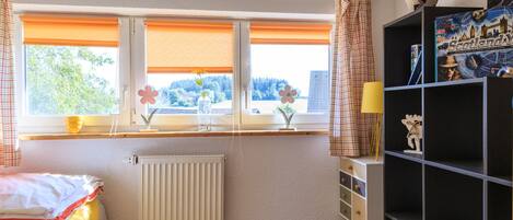 2 bedrooms, iron/ironing board, travel crib, WiFi (free)