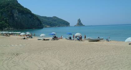 Holiday house with pool "Maria" on Agios Gordios beach