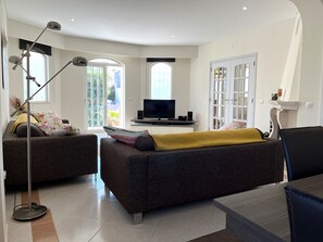 Apartment, 3 Bedrooms, Terrace | Living area | Flat-screen TV