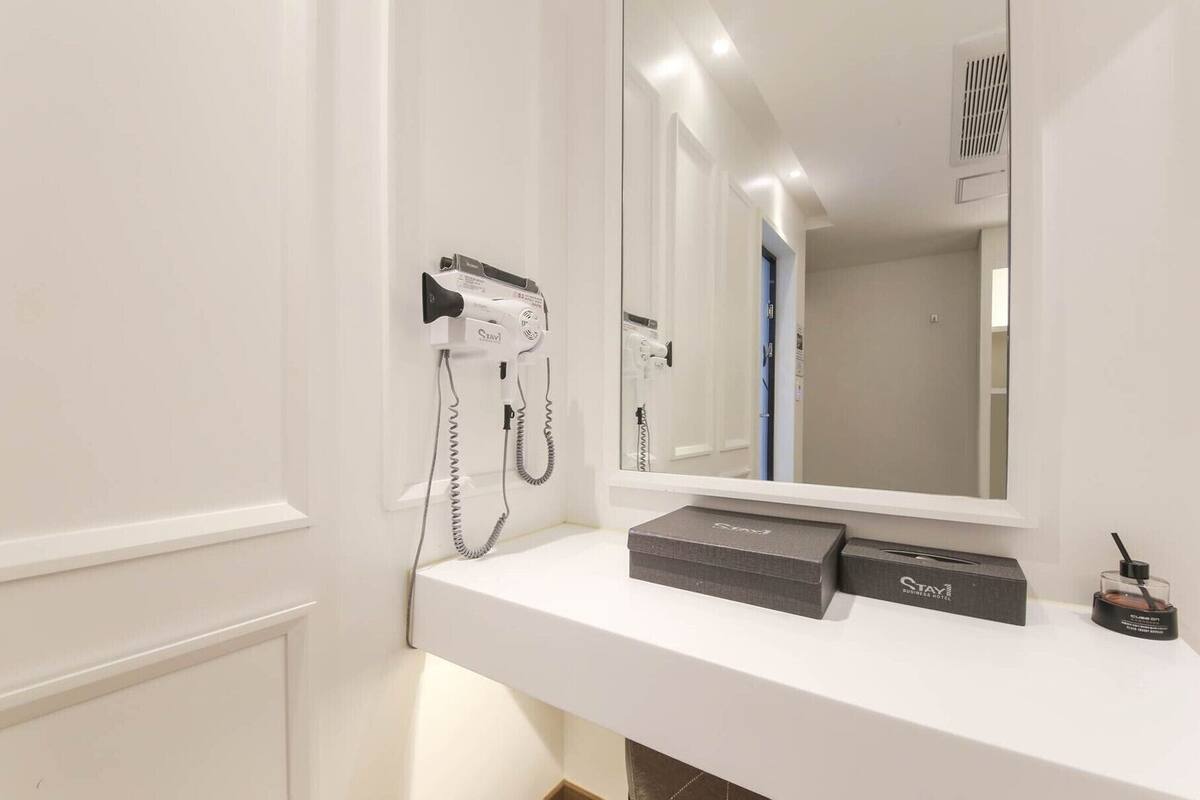 family twin room | individually decorated, desk, laptop workspace, blackout curtains