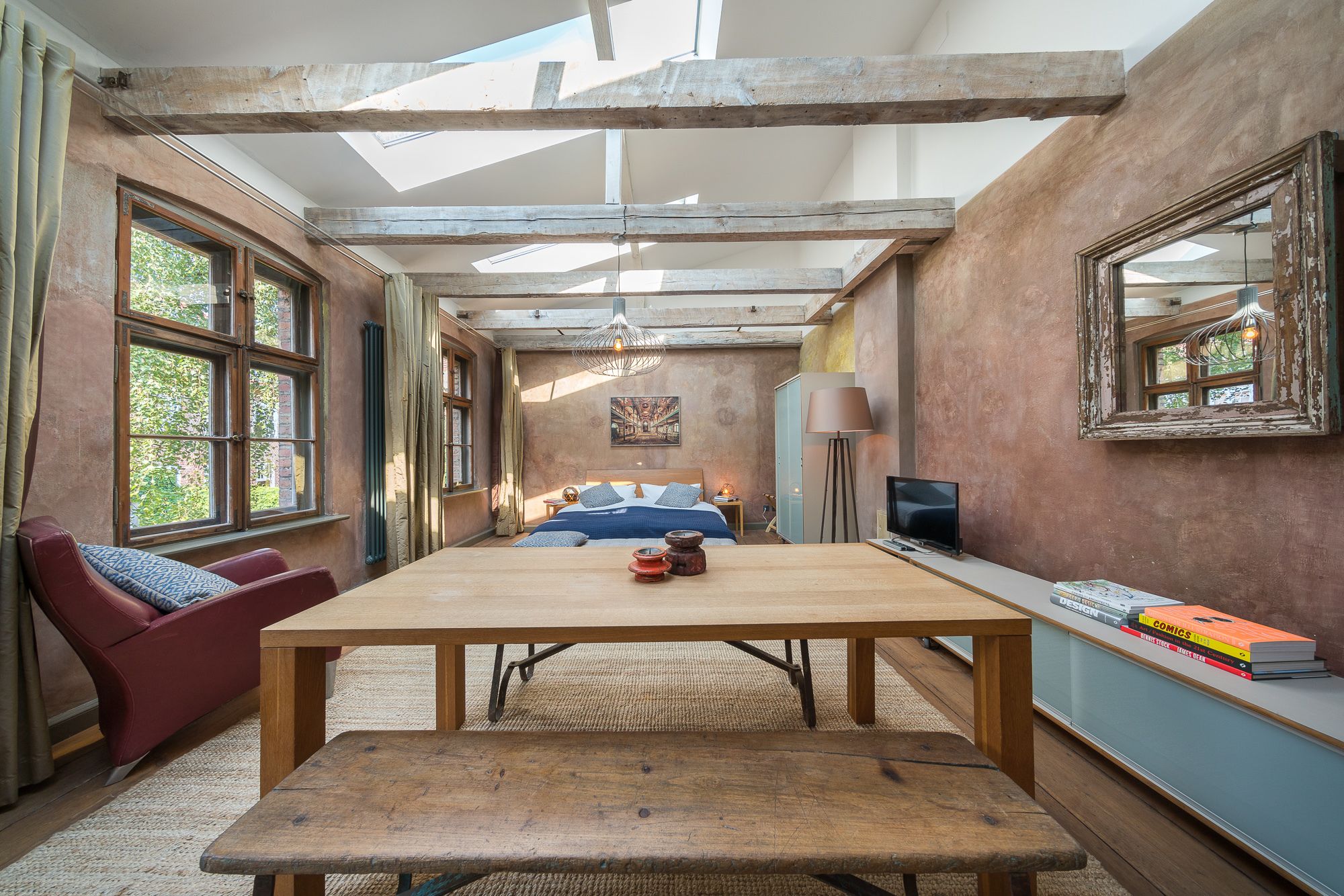 Lejlighed (Remise mit Balkon) | Individuelt design, individuel indretning, skrivebord, gratis Wi-Fi