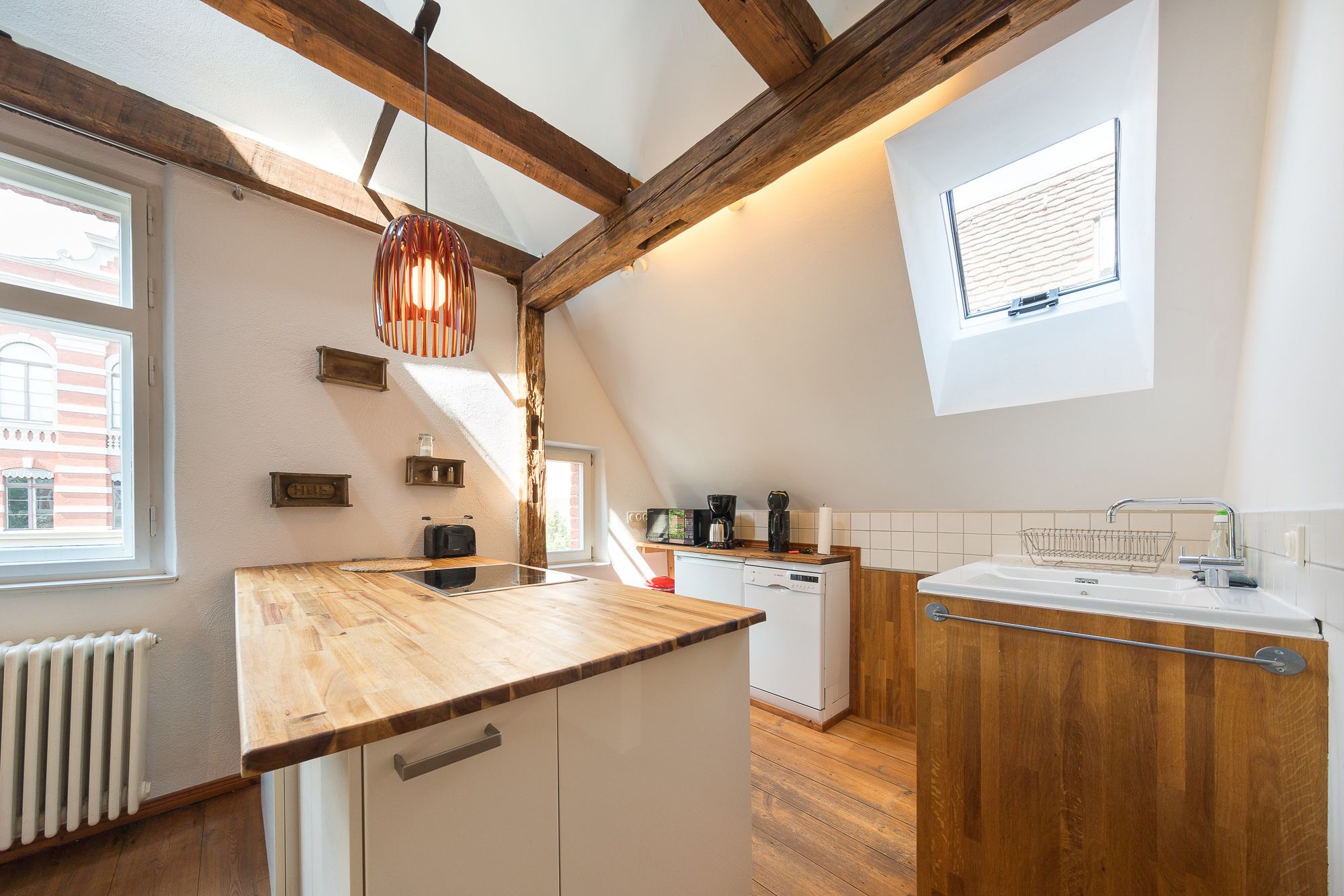 アパートメント (Maisonette mit Kamin) | 客室ごとに異なる装飾、客室ごとに異なるインテリア、デスク、WiFi (無料)