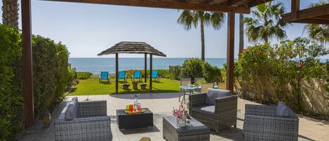Villa, 3 Bedrooms, Terrace, Sea View | Terrace/patio