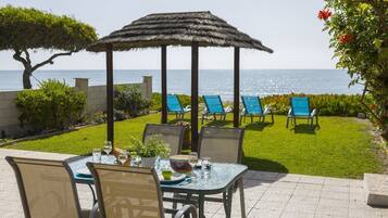 Villa, 3 Bedrooms, Terrace, Sea View | Terrace/patio