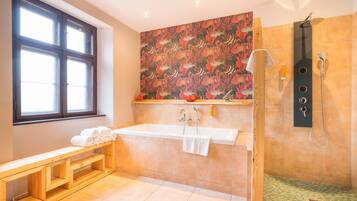 Cabezal de ducha tipo lluvia, artículos de tocador gratuitos