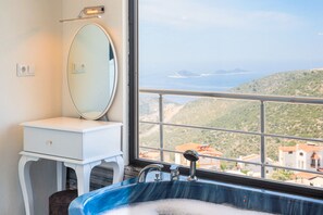 Villa | Bathroom | Shower, hair dryer, towels - Villa Excellence-Hill Villas Kalkan (Kas)
