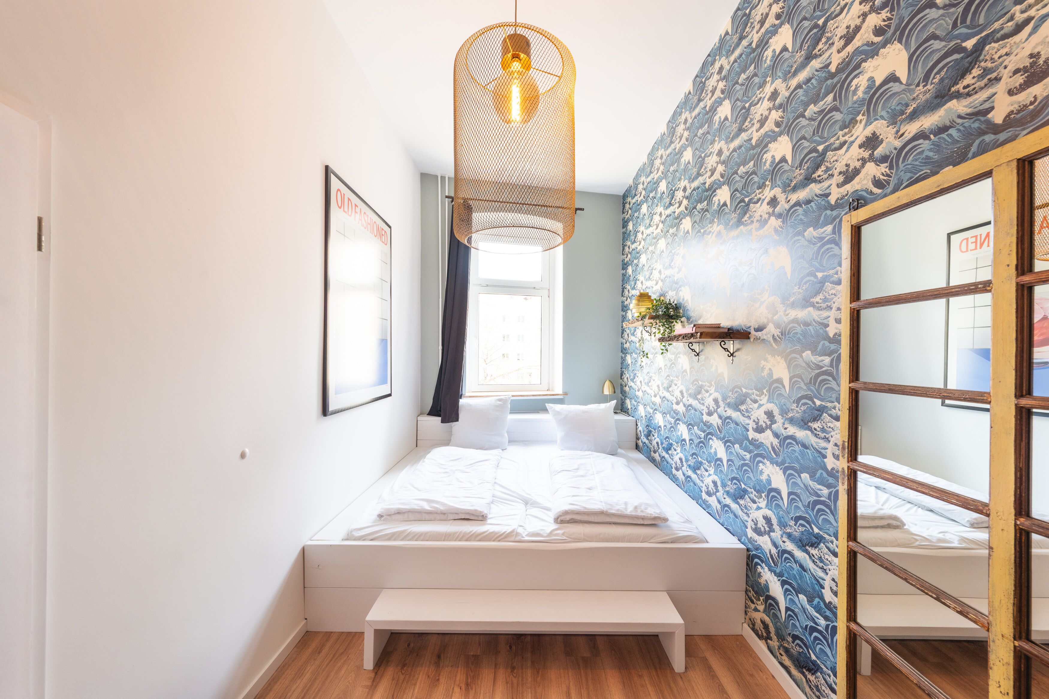 Lägenhet Deluxe - 2 sovrum | Individuell inredning, unika möbler, skrivbord och strykjärn/strykbräda