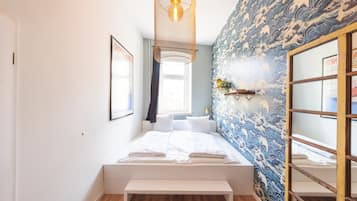 2 bedrooms, individually decorated, individually furnished, desk