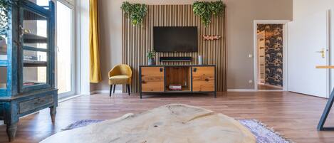 Appartement Deluxe, 2 chambres | Coin séjour