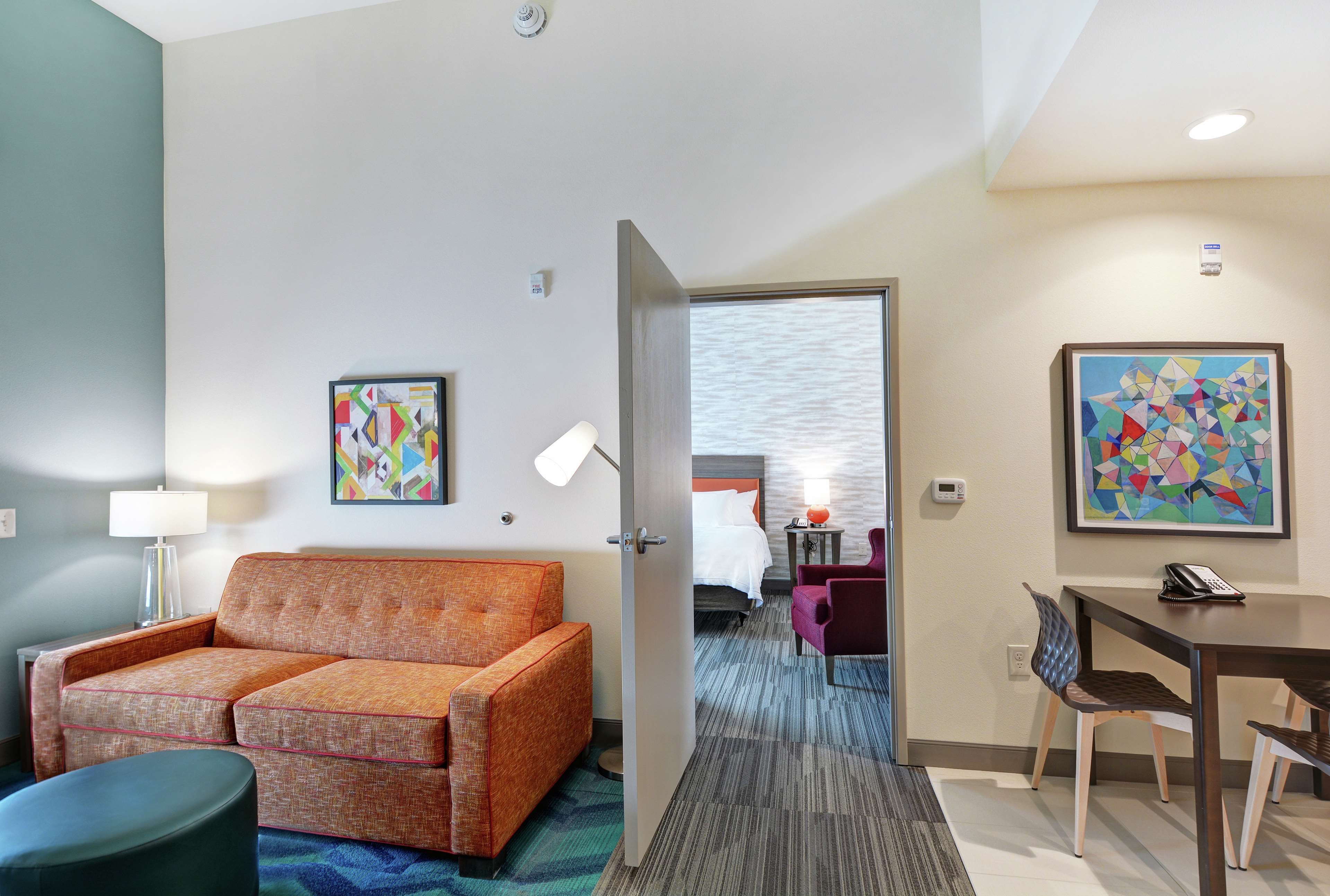 42-inch flat-screen tv with cable channels, tv, pay films