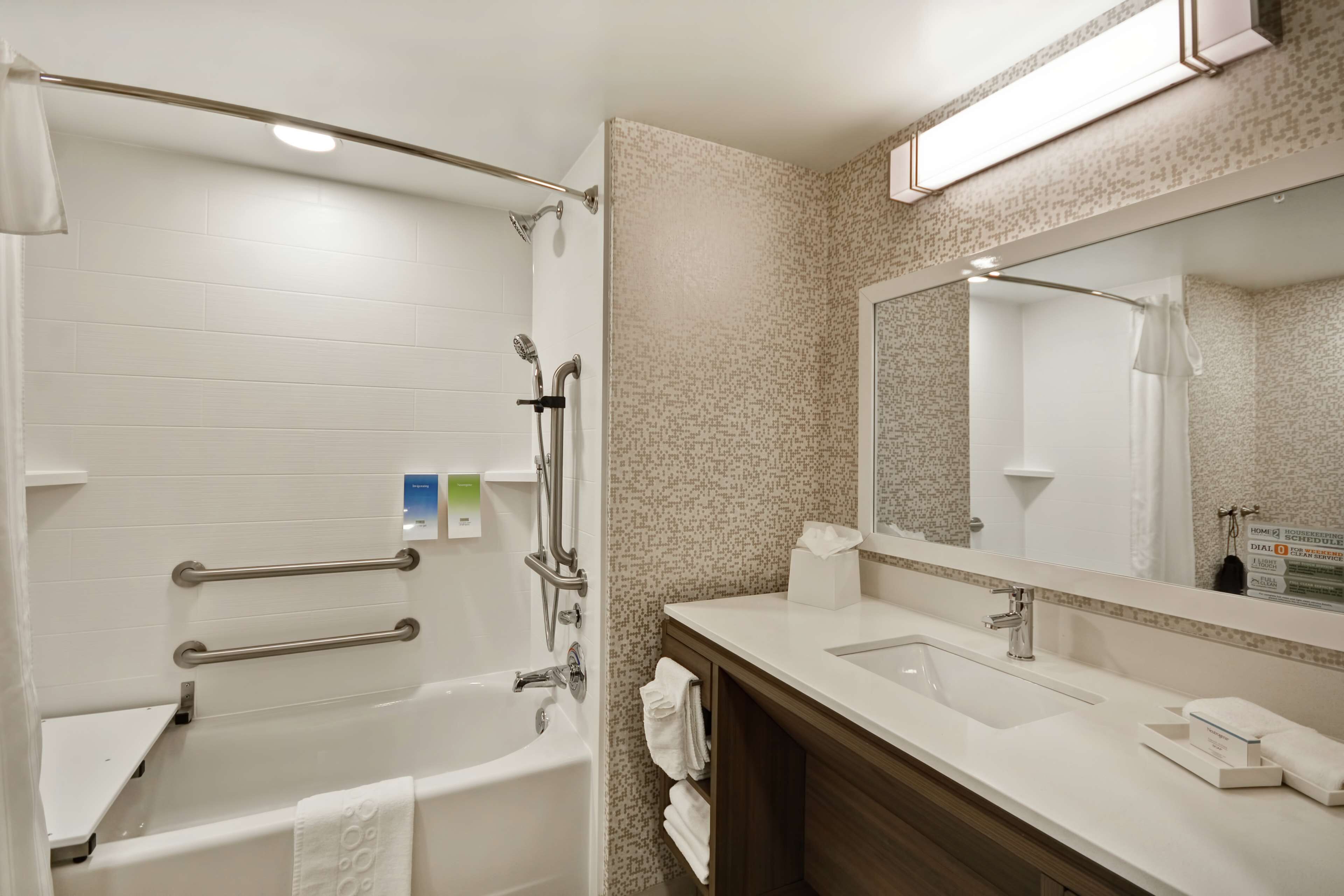 free toiletries, hair dryer, towels