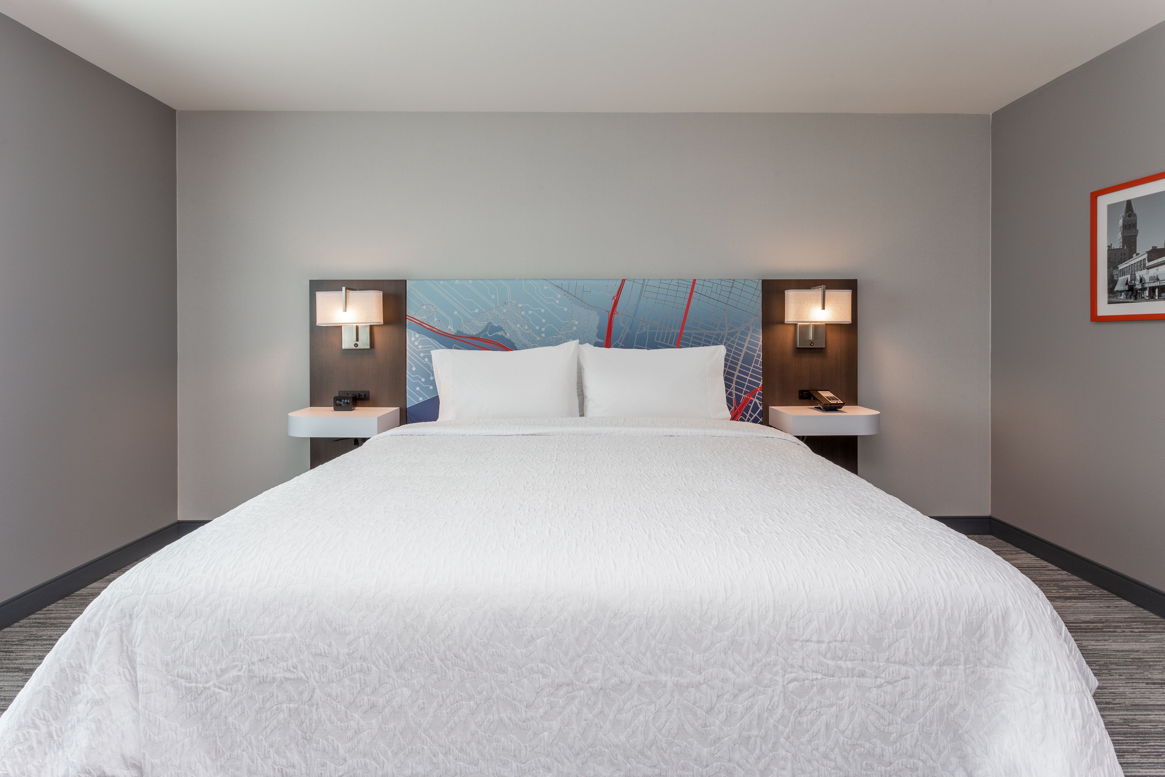 Room, 1 King Bed, Accessible, Refrigerator & Microwave (Hearing) | In-room safe, desk, blackout drapes, iron/ironing board