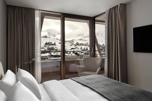 Deluxe appartement, 2 slaapkamers, uitzicht op bergen | Uitzicht vanuit de kamer