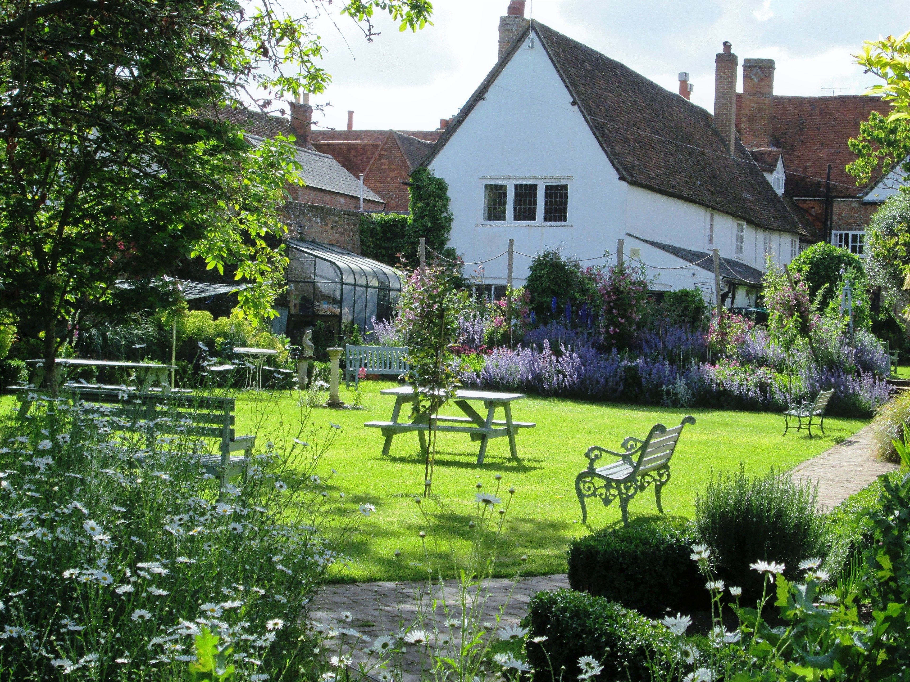 Outdoor banquet area