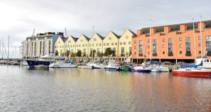 Blick auf den Hafen von Galway