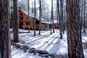 Exterior - Luxury Cabin Retreat with Hot Tub on Spacious Wooded Lot (Pinetop)