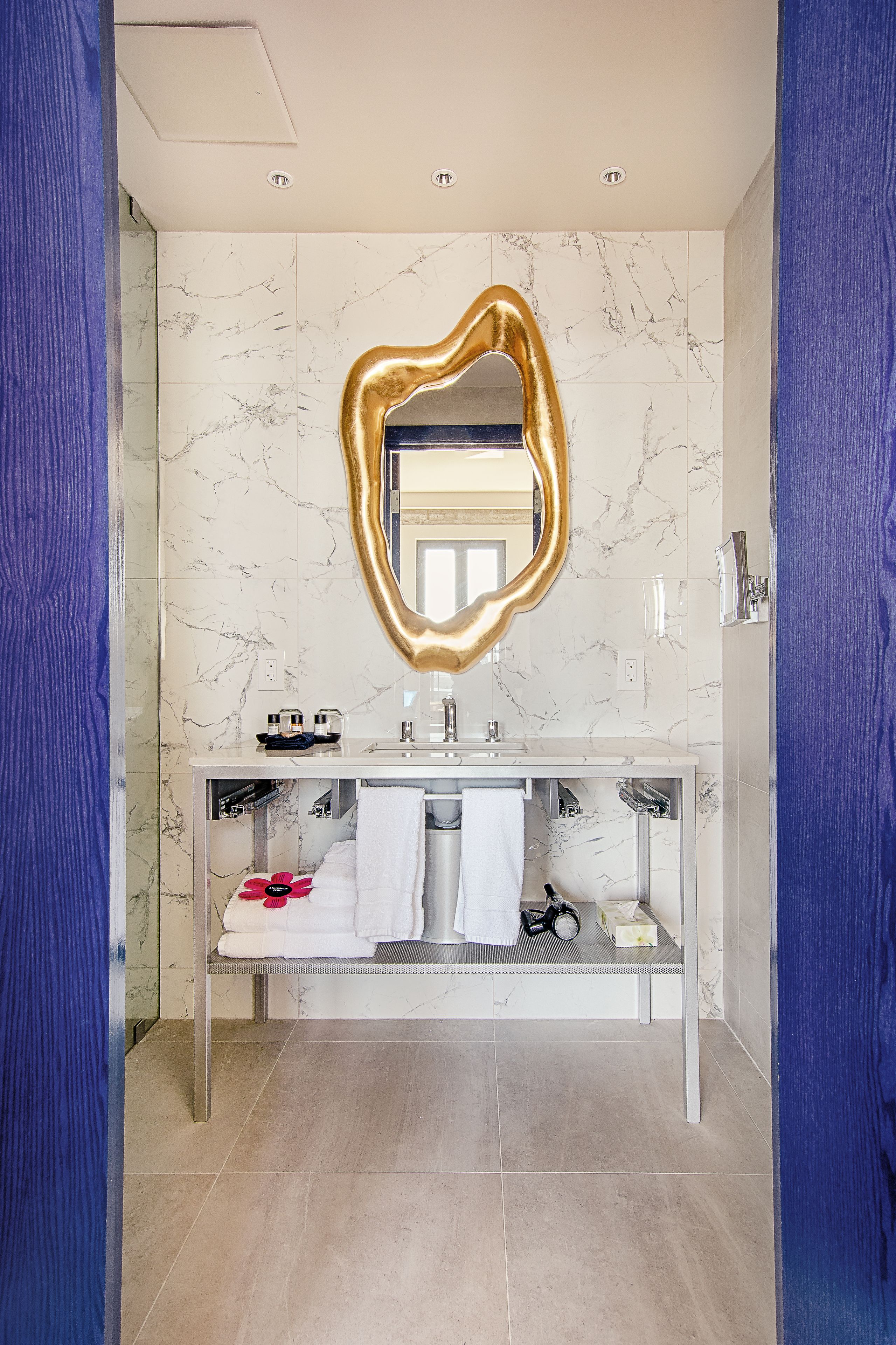 separate bathtub and shower, designer toiletries, hair dryer, slippers