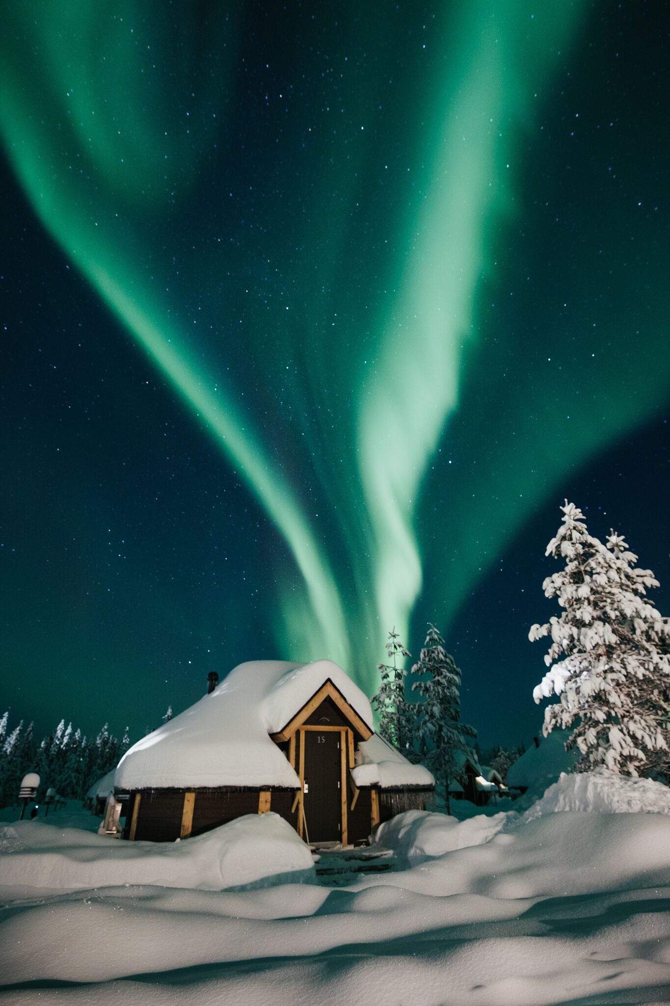Façade de l’hébergement - soirée/nuit