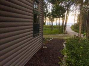 Exterior detail - Lake Michigan Beach Home with Over 100โ of Private Sand Beach! Pets Welcome! (Sturgeon Bay)