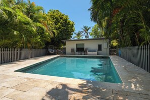 A heated pool