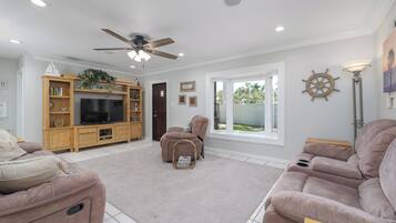 Smart TV, books, video library