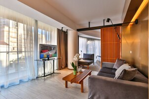 Superior Suite, 1 Bedroom, Terrace, Sea View | Minibar, in-room safe, desk, blackout drapes