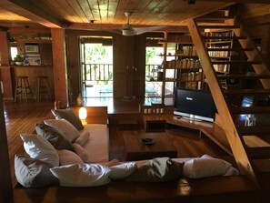 時尚別墅, 多張床, 公園景 | 客廳