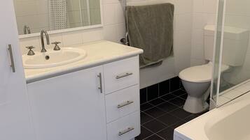 Hair dryer, towels