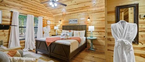 1 bedroom, pillow-top beds, desk, iron/ironing board