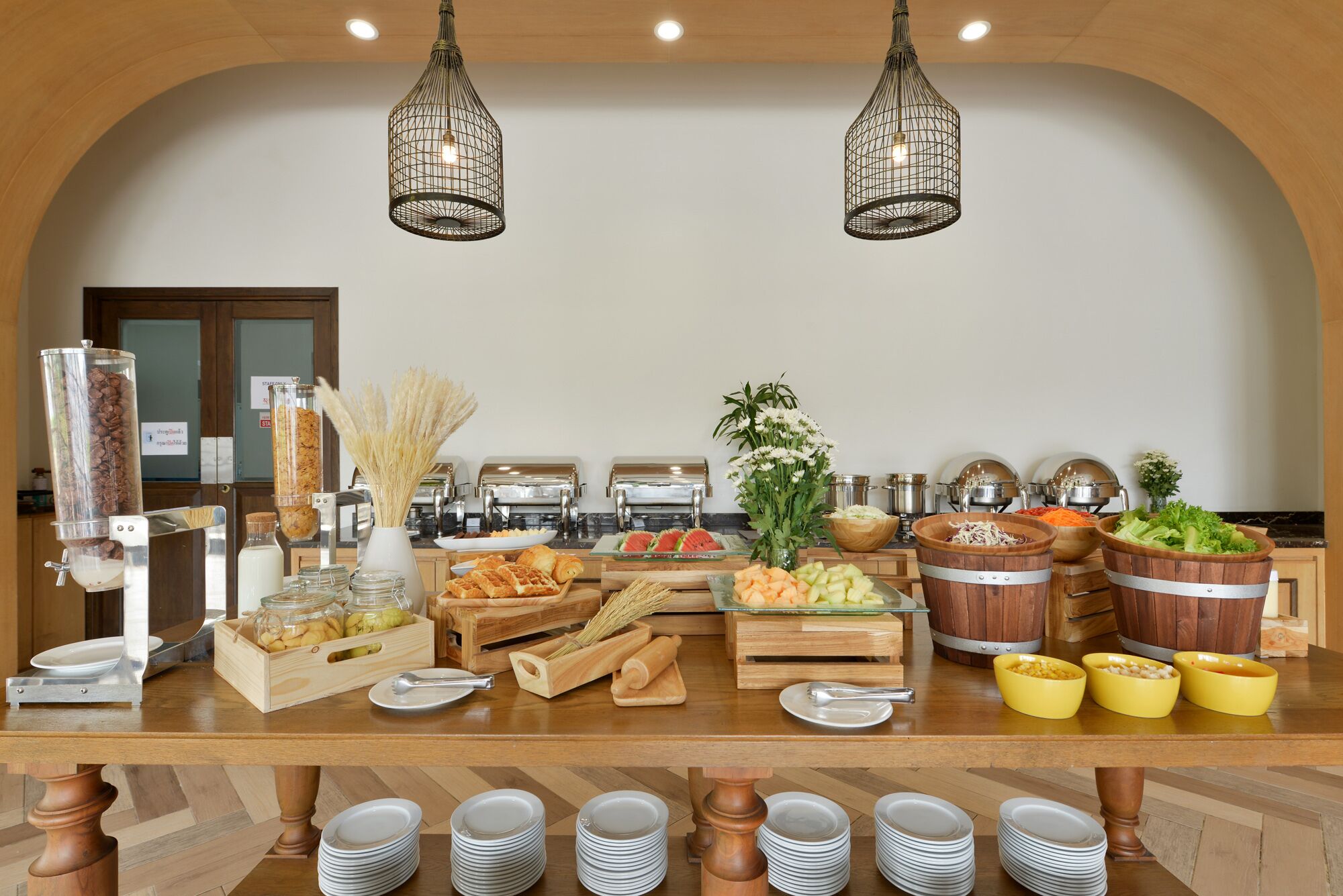 Tägliches Frühstücksbuffet (130 THB pro Person)