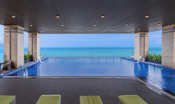 Indoor pool, open 6:00 AM to 8:30 PM, sun loungers