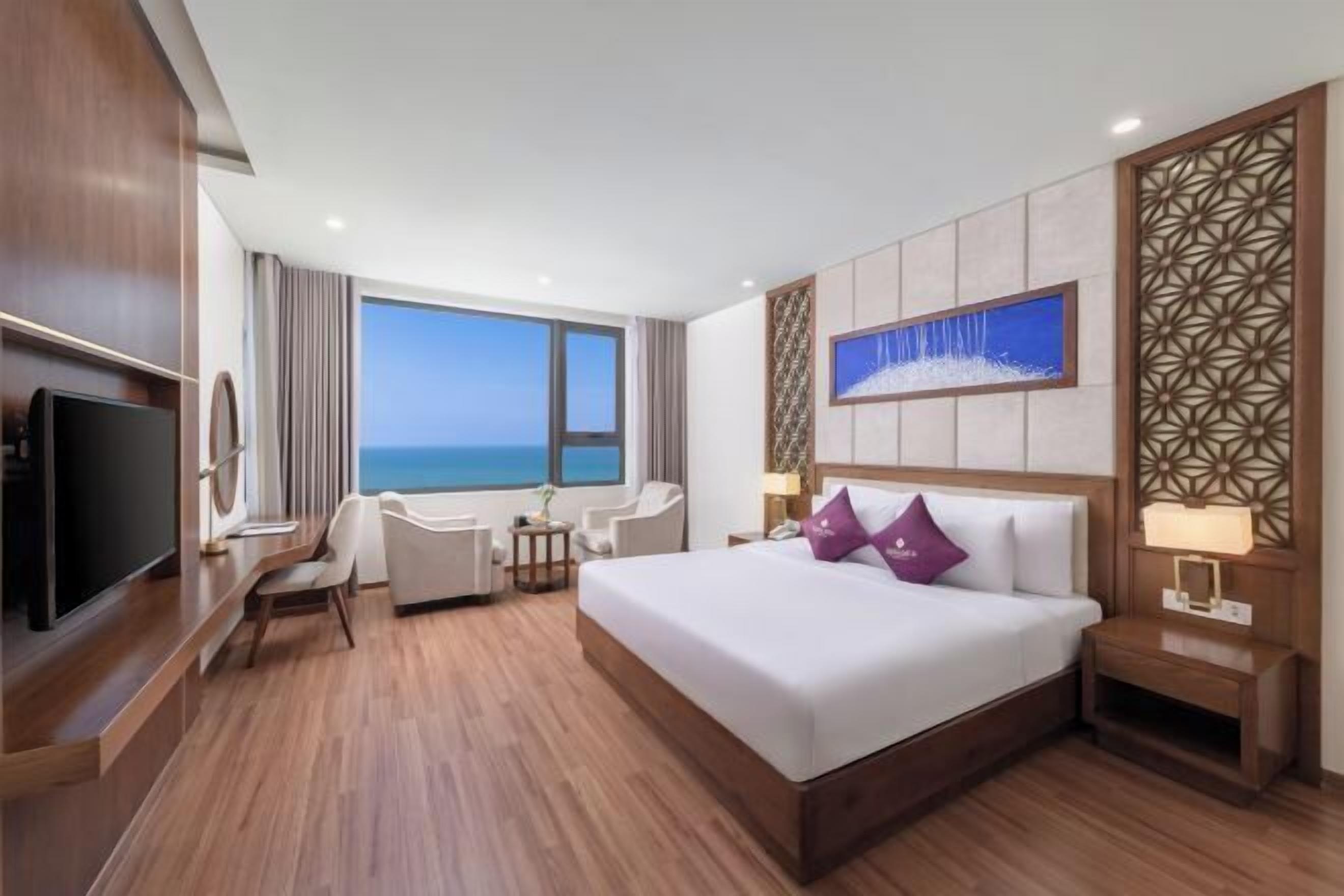 Luxe beddengoed, donsdekens, Select Comfort-bedden, een minibar