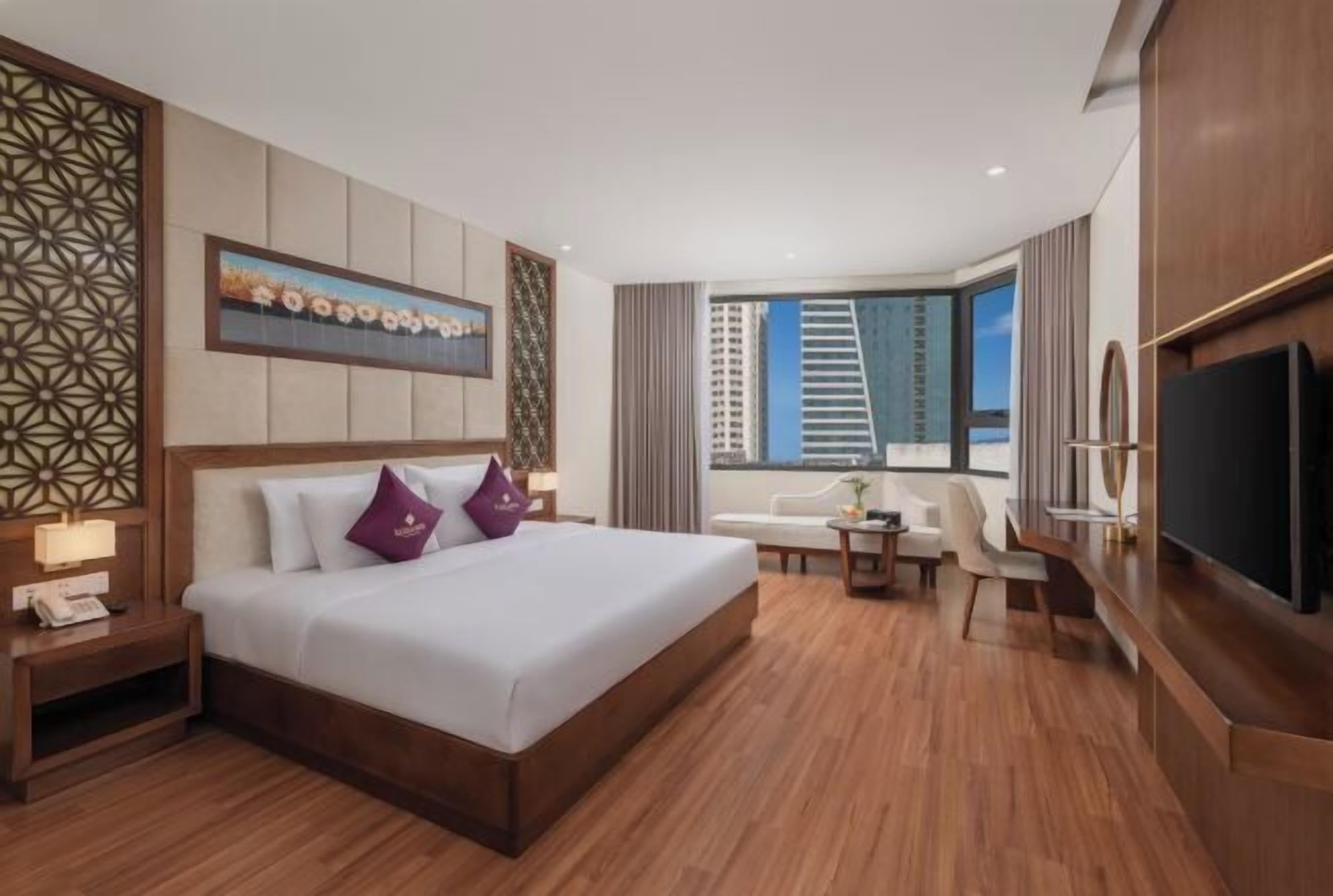Luxe beddengoed, donsdekens, Select Comfort-bedden, een minibar