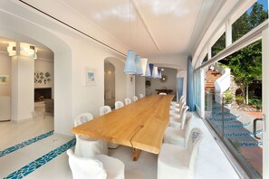 Dining - AMORE RENTALS - Villa Ariadne with Dazzling Sea View, Jacuzzi, Pool and Breakfast (Nerano)