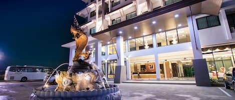 Front of property – evening/night