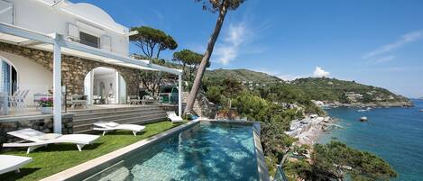 Infinity-Pool, Liegestühle