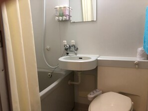 Tina con regadera, tina profunda, amenidades de baño gratuitas