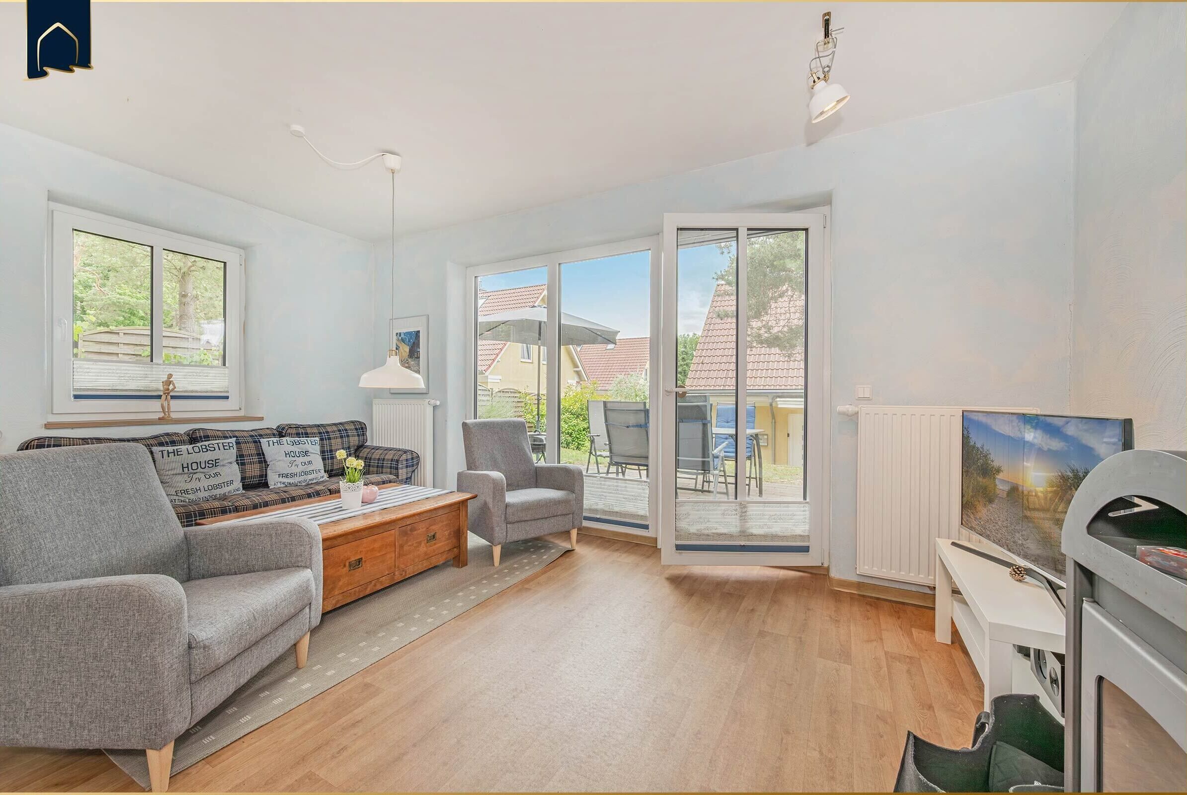 电视、壁炉、DVD 播放器、立体声音响