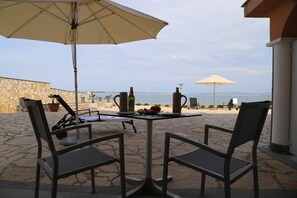 Apartamento estándar, 1 habitación, vistas al mar (5) | Terraza o patio