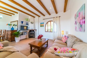 Télévision, cheminée