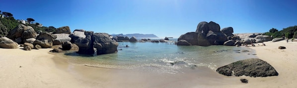Beach nearby, sun-loungers