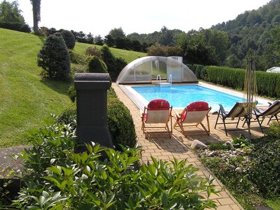 Cómoda casa en el paraíso de Bohemia, piscina 32m2, Internet DSL