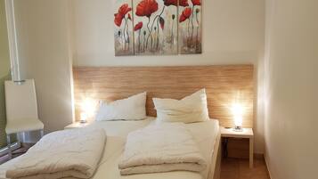 2 bedrooms, free WiFi, bed sheets, wheelchair access