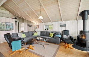 تلفزيون، مدفأة، مشغل دي في دي